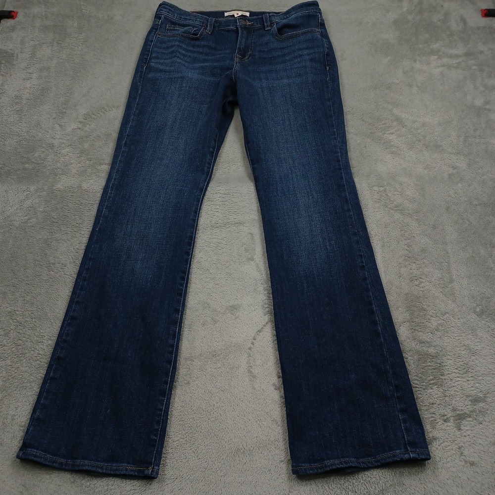 Lucky Brand Jeans Womens 8 Blue Denim Mid Rise Bootcut Sweet Preppy